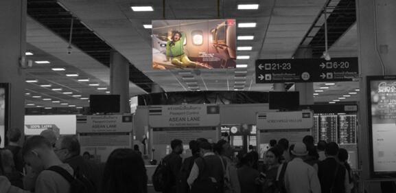 泰國(guó)曼谷機(jī)場(chǎng)led廣告