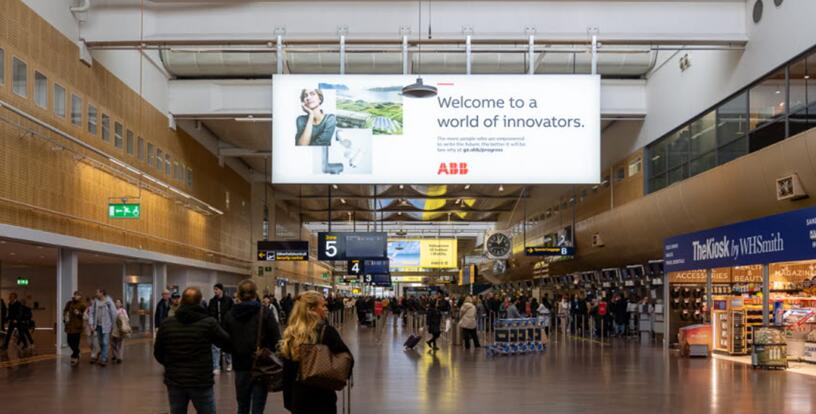 瑞典機(jī)場廣告